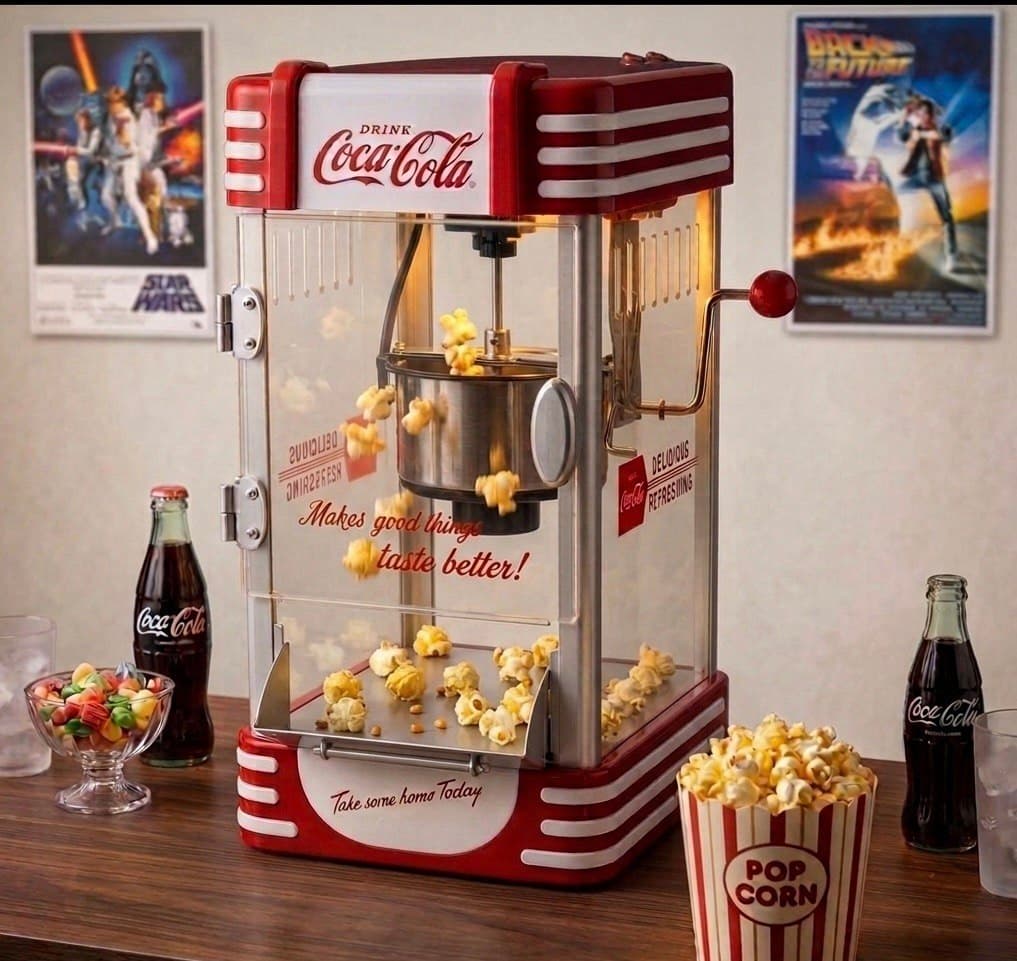 Salco Coca-Cola Waffeleisen auf der Küchentheke