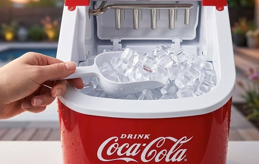 Salco Coca-Cola Retro Eisbereiter SEB-28R (Rot)